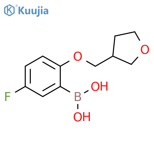 {5-fluoro-2-[(oxolan-3-yl)methoxy]phenyl}boronic acid structure