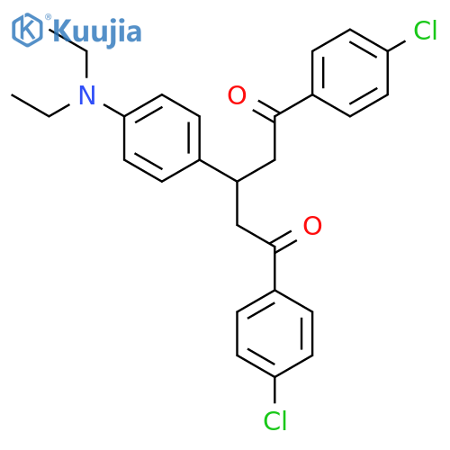 1,5-PENTANEDIONE, 1,5-BIS(4-CHLOROPHENYL)-3-[4-(DIETHYLAMINO)PHENYL]- structure