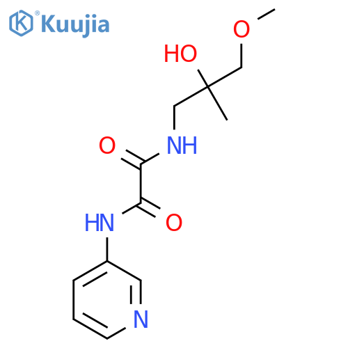 N-(2-hydroxy-3-methoxy-2-methylpropyl)-N'-(pyridin-3-yl)ethanediamide structure