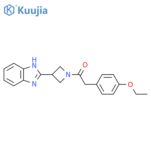 1-3-(1H-1,3-benzodiazol-2-yl)azetidin-1-yl-2-(4-ethoxyphenyl)ethan-1-one structure