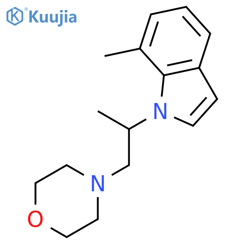1H-Indole, 7-methyl-1-[1-methyl-2-(4-morpholinyl)ethyl]- structure