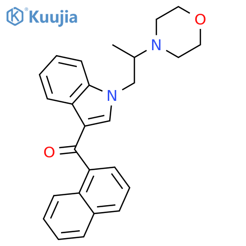 Methanone, [1-[2-(4-morpholinyl)propyl]-1H-indol-3-yl]-1-naphthalenyl- structure