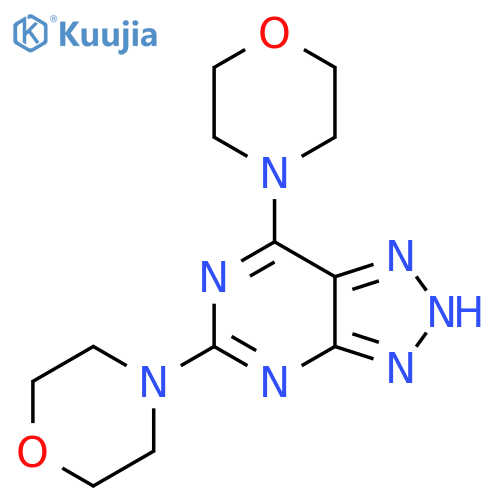 4-7-(morpholin-4-yl)-3H-1,2,3triazolo4,5-dpyrimidin-5-ylmorpholine structure