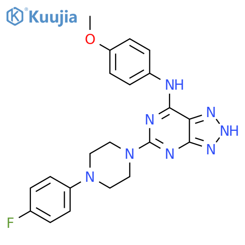 5-4-(4-fluorophenyl)piperazin-1-yl-N-(4-methoxyphenyl)-3H-1,2,3triazolo4,5-dpyrimidin-7-amine structure