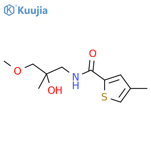 N-(2-hydroxy-3-methoxy-2-methylpropyl)-4-methylthiophene-2-carboxamide structure