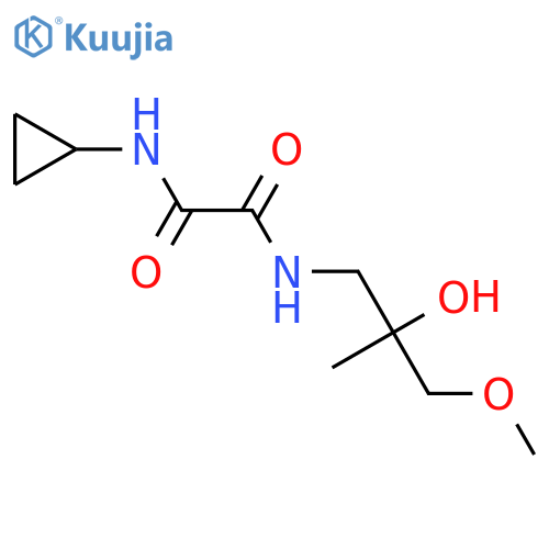 N'-cyclopropyl-N-(2-hydroxy-3-methoxy-2-methylpropyl)ethanediamide structure
