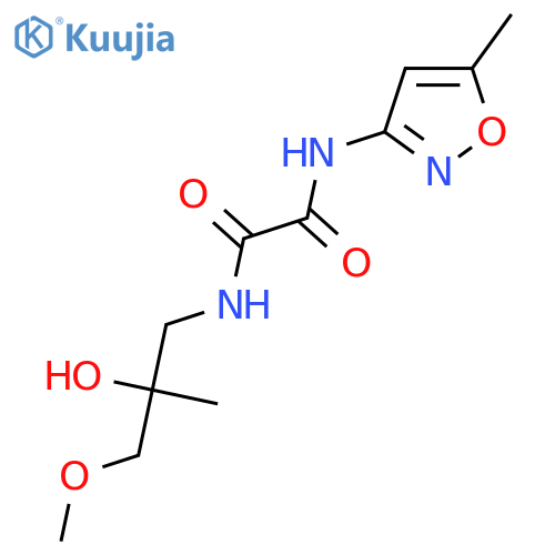 N-(2-hydroxy-3-methoxy-2-methylpropyl)-N'-(5-methyl-1,2-oxazol-3-yl)ethanediamide structure