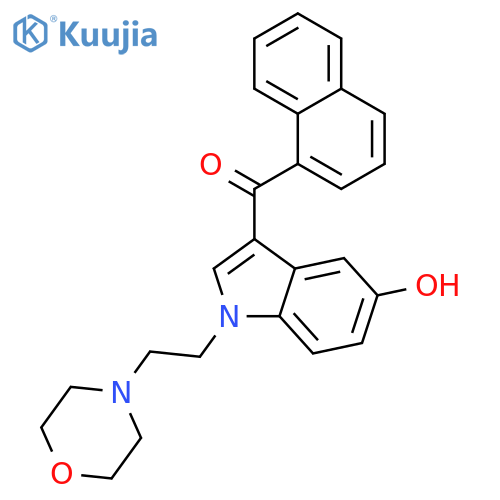 Methanone,[5-hydroxy-1-[2-(4-morpholinyl)ethyl]-1H-indol-3-yl]-1-naphthalenyl- structure