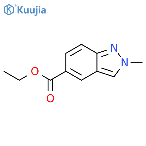 Ethyl 2-methyl-2h-indazole-5-carboxylate structure