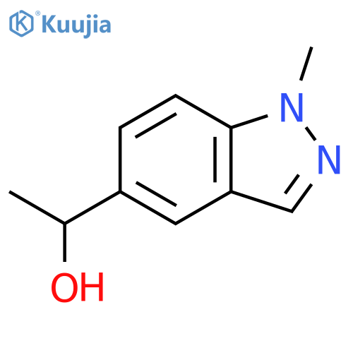 1-(1-methyl-1H-indazol-5-yl)ethanol structure