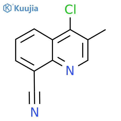 3-Methyl-4-chloro-8-cyanoquinoline structure