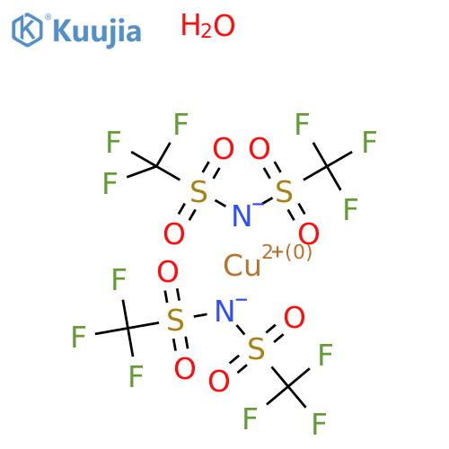Copper;bis(trifluoromethylsulfonyl)azanide;hydrate structure