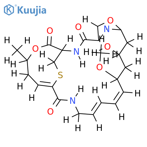 (1S,9R,11S,12E,14E,19Z,22R)-9-hydroxy-15-methoxy-22-methyl-6,23-dioxa-26-thia-2,17,27-triazatricyclo[17.5.2(14,7)]heptacosa-4,7(27),12,14,19-pentaene-3,18,24-trione structure
