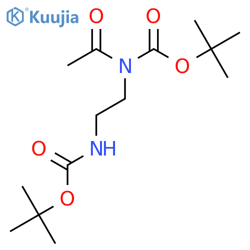 tert-butyl (2-N-boc-2-Acetamidoethyl)carbamate structure