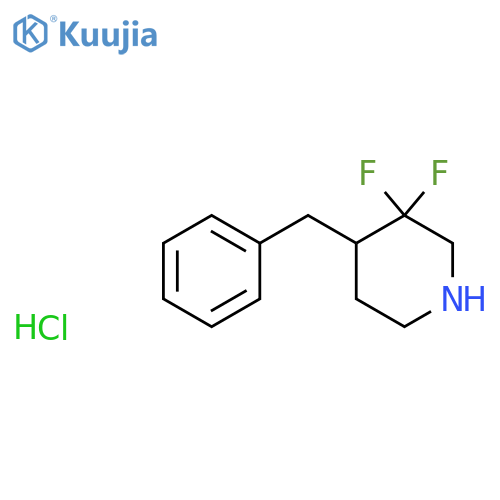 4-benzyl-3,3-difluoropiperidine hydrochloride structure