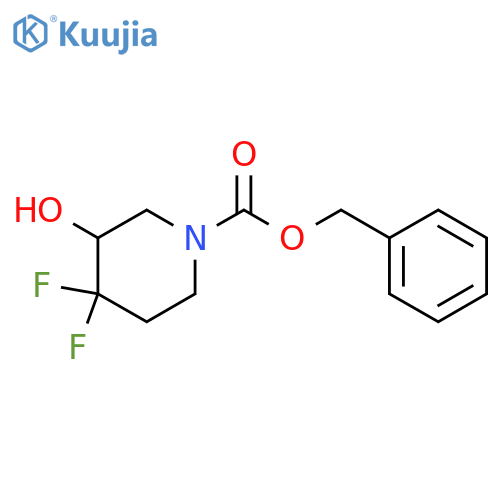 Benzyl 4,4-Difluoro-3-hydroxypiperidine-1-carboxylate structure