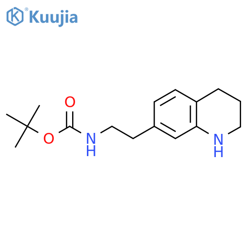 t-Butyl[2-(1,2,3,4-tetrahydroquinolin-7-yl)ethyl]carbamate structure
