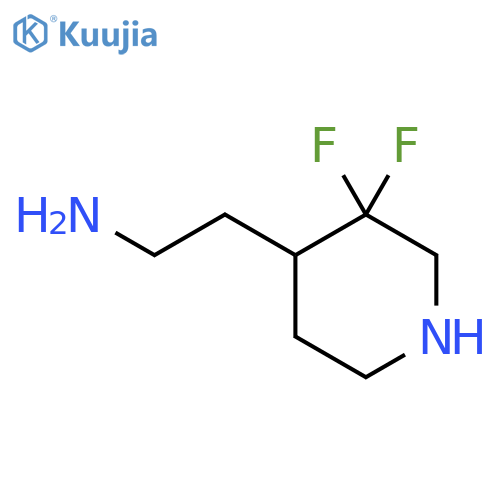 2-(3,3-Difluoropiperidin-4-yl)ethan-1-amine structure