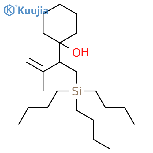 Cyclohexanol, 1-[2-methyl-1-[(tributylsilyl)methyl]-2-propenyl]- structure