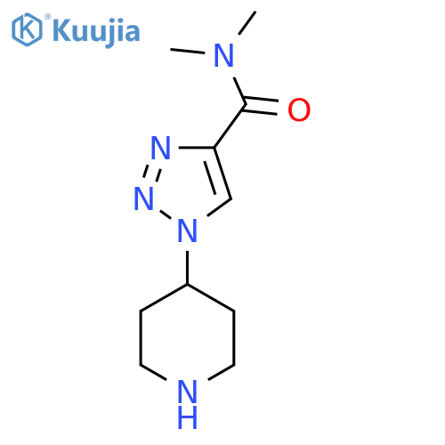 N,N-Dimethyl-1-(piperidin-4-yl)-1H-1,2,3-triazole-4-carboxamide structure