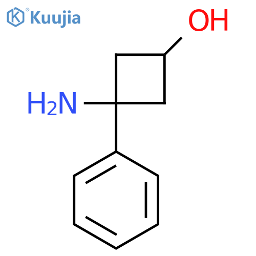 3-Amino-3-phenylcyclobutan-1-ol structure