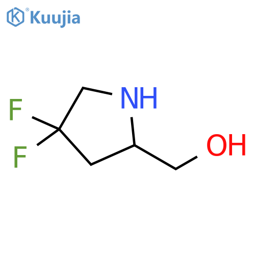 (4,4-difluoropyrrolidin-2-yl)methanol structure