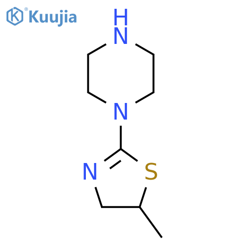 1-(5-methyl-4,5-dihydro-1,3-thiazol-2-yl)piperazine structure