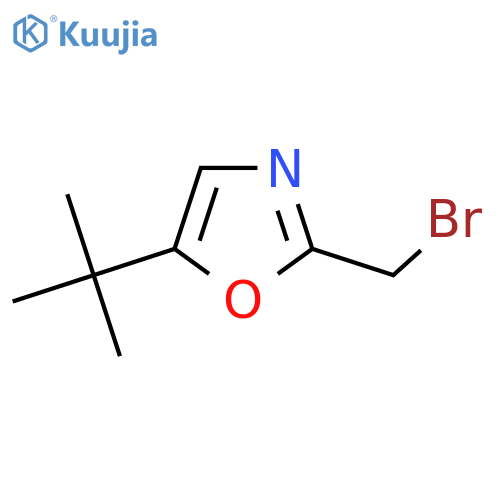 2-(bromomethyl)-5-(tert-butyl)oxazole structure