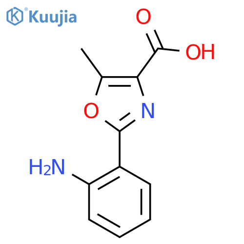 2-(2-Amino-phenyl)-5-methyl-oxazole-4-carboxylic acid structure