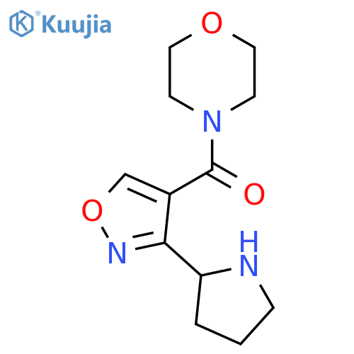 Morpholin-4-yl-(3-pyrrolidin-2-yl-isoxazol-4-yl)-methanone structure