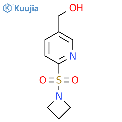 (6-(Azetidin-1-ylsulfonyl)pyridin-3-yl)methanol structure