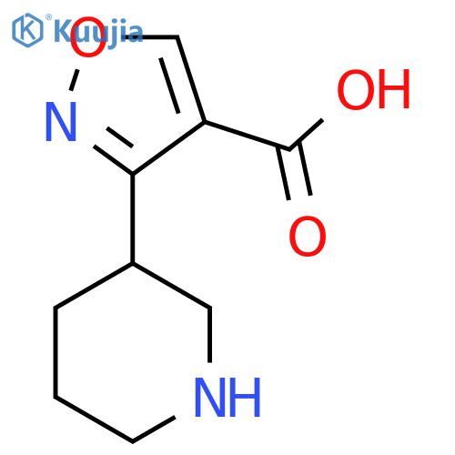 3-(Piperidin-3-yl)isoxazole-4-carboxylicacid structure