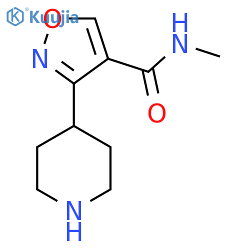 N-Methyl-3-(piperidin-4-yl)isoxazole-4-carboxamide structure