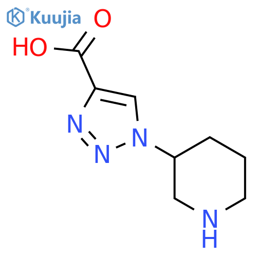 1-(piperidin-3-yl)-1H-1,2,3-triazole-4-carboxylic acid structure
