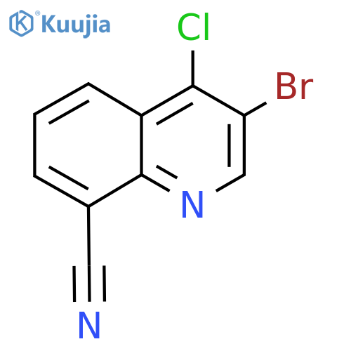 3-Bromo-4-chloroquinoline-8-carbonitrile structure