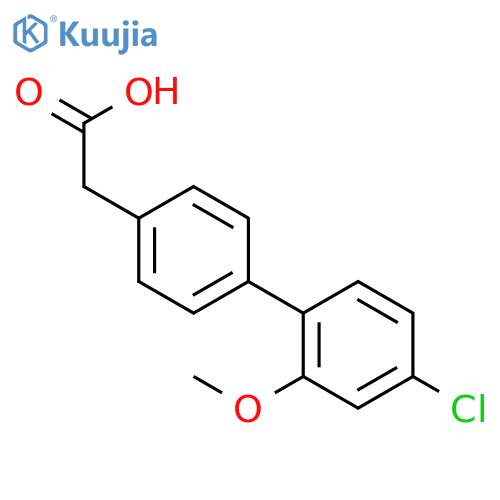 4-(4-Chloro-2-methoxyphenyl)phenylacetic acid structure