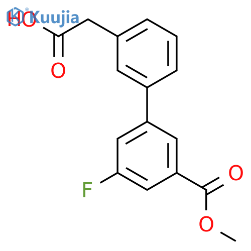 3-3-Fluoro-5-(methoxycarbonyl)phenylphenylacetic acid structure