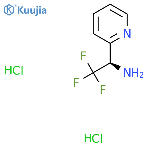 (R)-2,2,2-Trifluoro-1-(pyridin-2-yl)ethanamine dihydrochloride structure