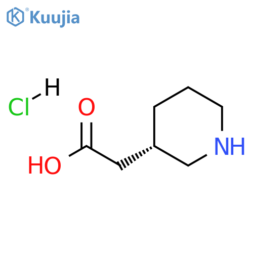 (S)-2-(PIPERIDIN-3-YL)ACETIC ACID HCL structure