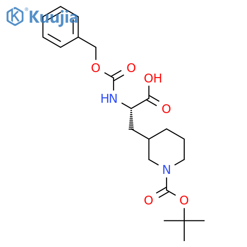 (2S)-2-(Cbz-amino)-3-(1-Boc-piperidin-3-yl)propanoic Acid structure