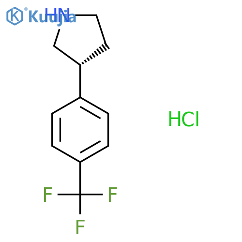 (r)-3-(4-(Trifluoromethyl)phenyl)pyrrolidine hydrochloride structure