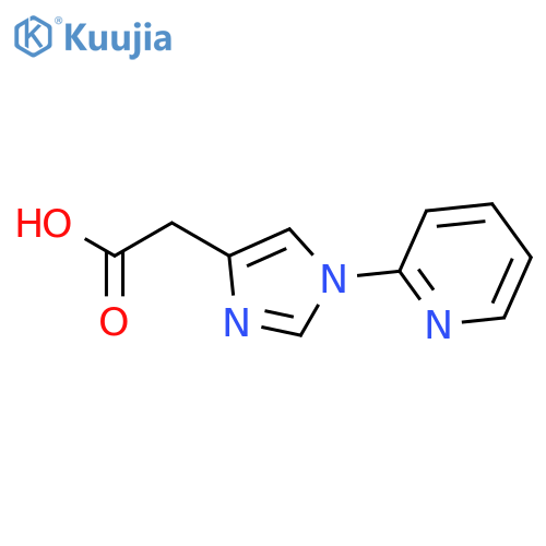 1-(2-pyridinyl)-1H-Imidazole-4-acetic acid structure