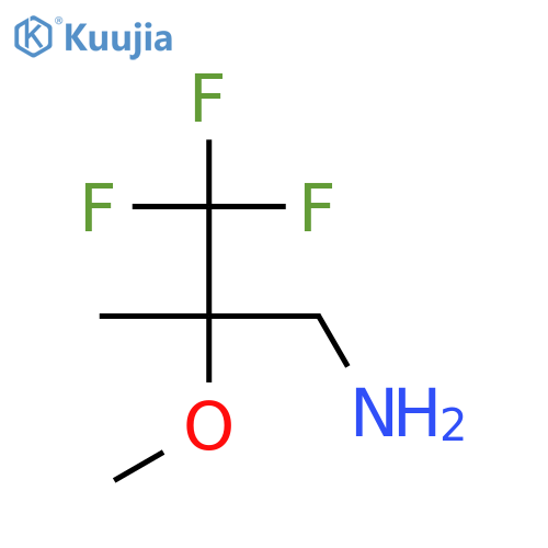 3,3,3-trifluoro-2-methoxy-2-methylpropan-1-amine structure