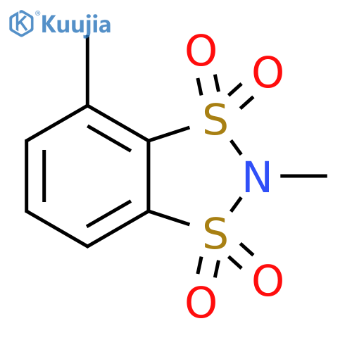 2,4-dimethyl-2H-1lambda6,3lambda6,2-benzodithiazole-1,1,3,3-tetrone structure