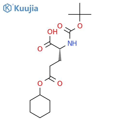 Boc-D-Glu(OcHex)-OH structure