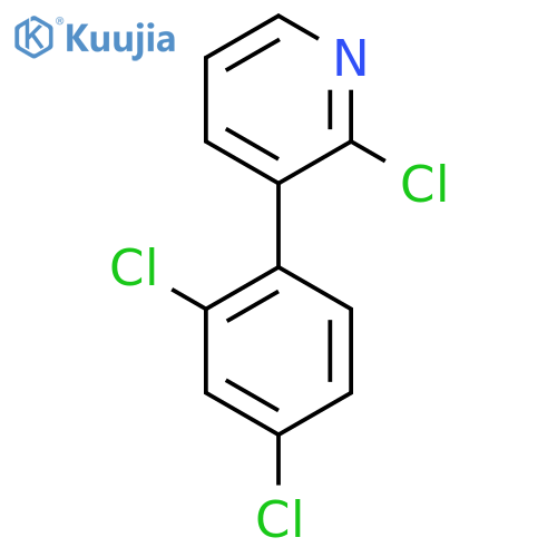 2-Chloro-3-(2,4-dichlorophenyl)pyridine structure