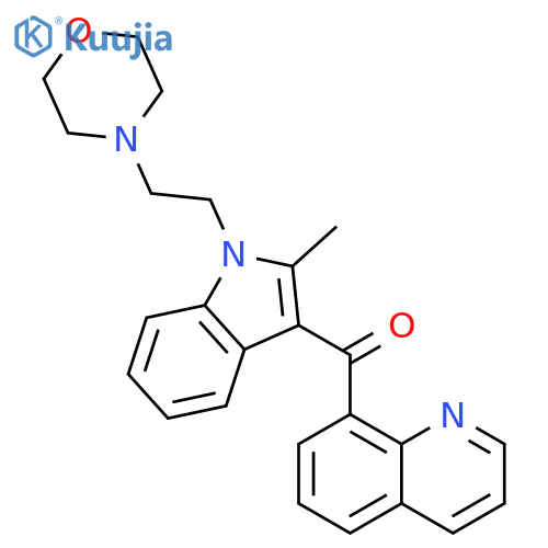 Methanone,[2-methyl-1-[2-(4-morpholinyl)ethyl]-1H-indol-3-yl]-8-quinolinyl- structure