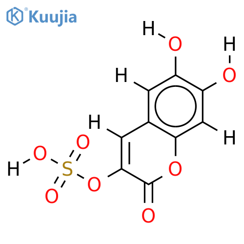 6,7-dihydroxycoumarin-3-sulfate structure