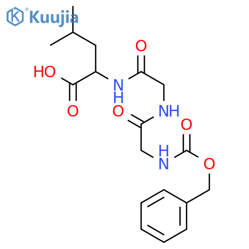 Z-Gly-Gly-Leu-OH structure