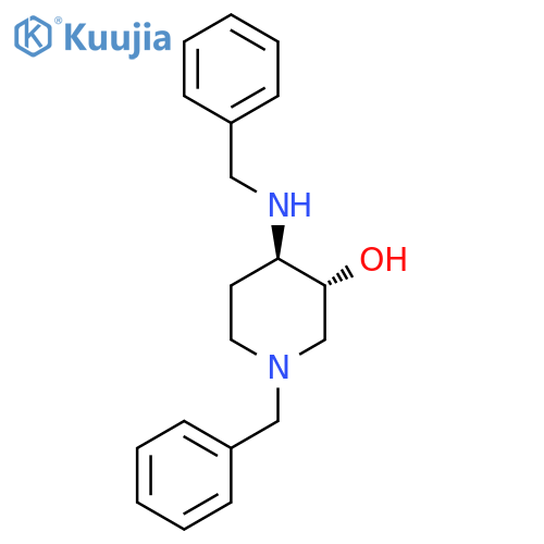 (3R,4R)-1-Benzyl-4-(benzylamino)piperidin-3-ol structure